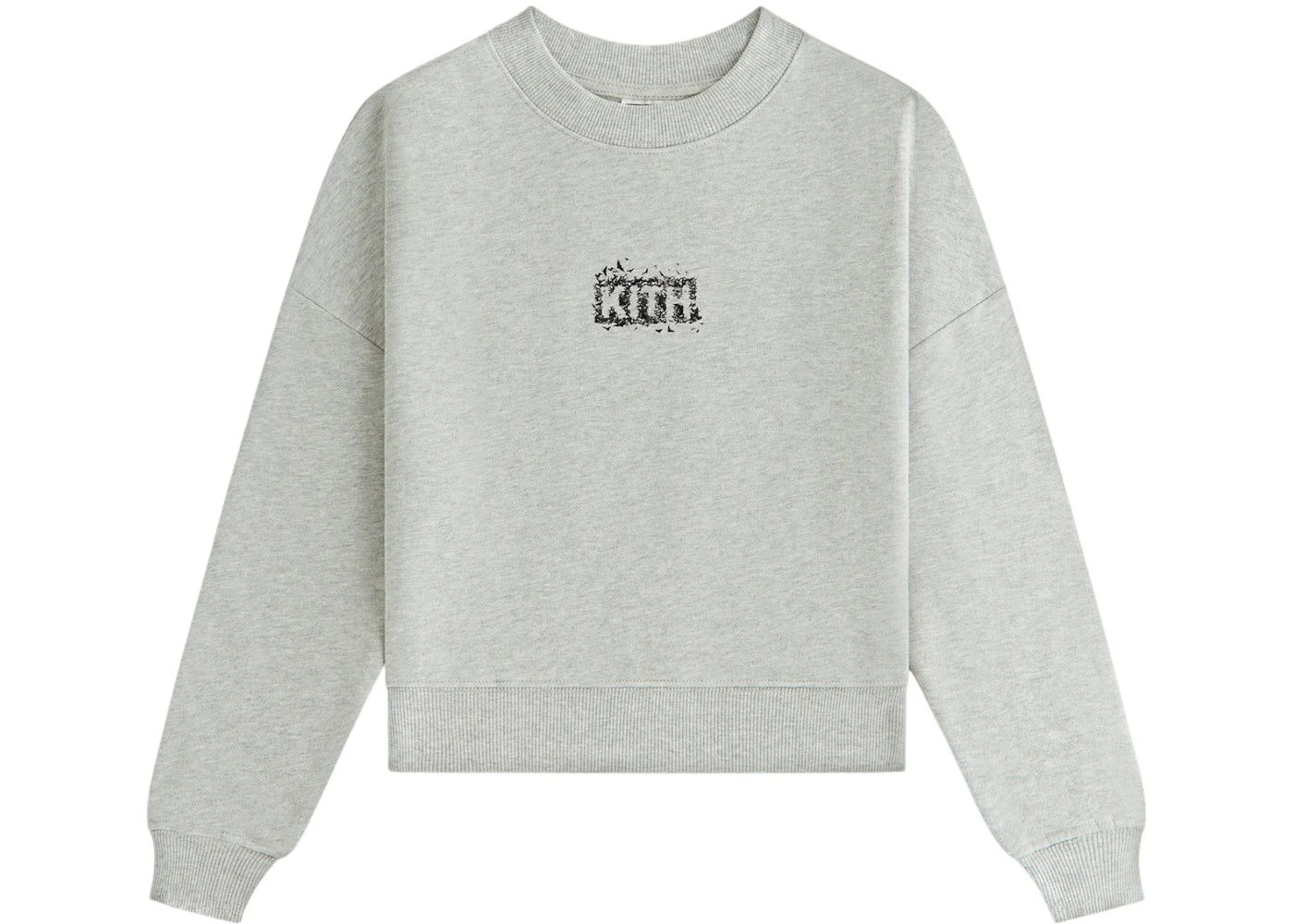 Kith x Batman Kids Bats Nelson Crewneck Light Heather Grey