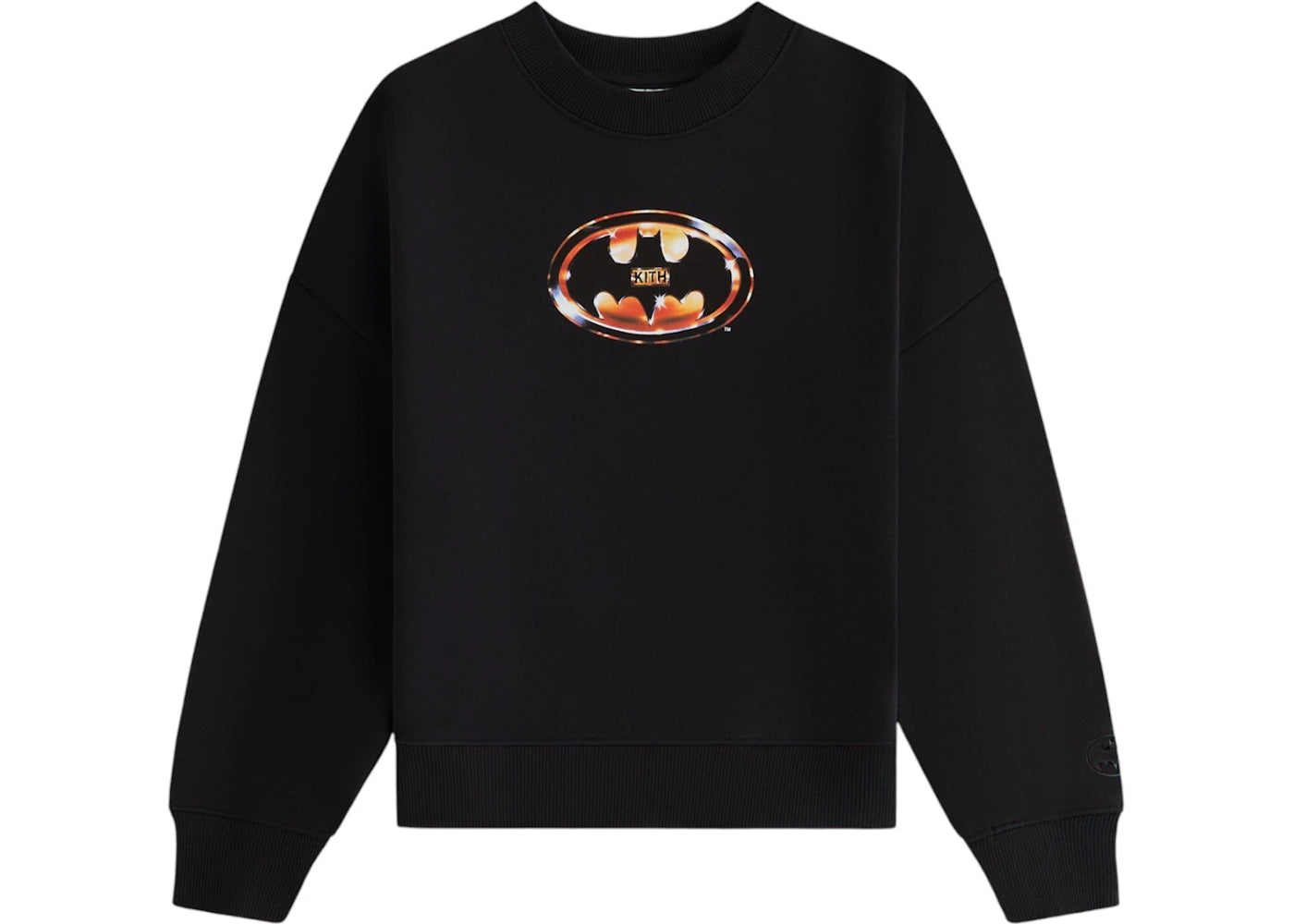 Kith x Batman Kids Iconic Nelson Crewneck Black