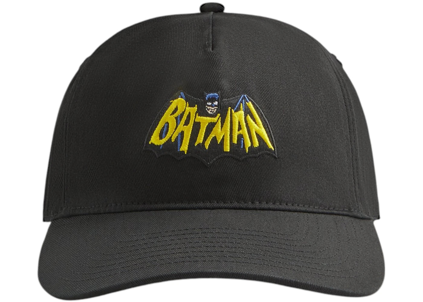 Kith x Batman Twill Low Pinch Crown Snapback Cap Black