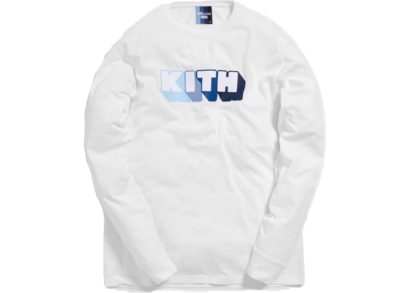 Kith x Bearbrick Logo L/S Tee White