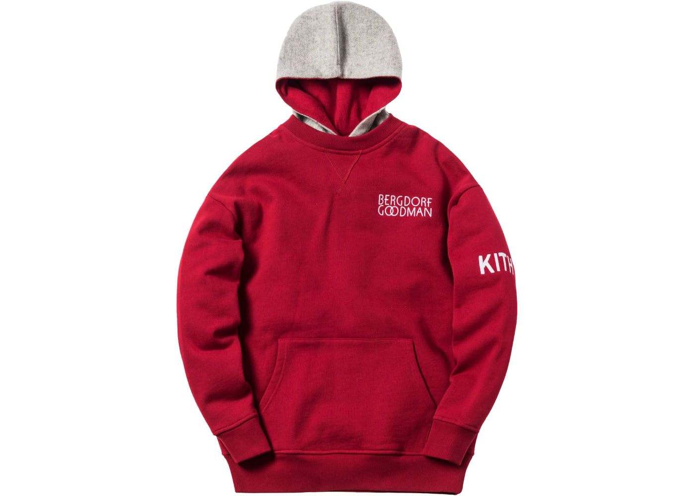 Kith x Bergdorf Goodman Interlock Williams 2 Hoodie Red