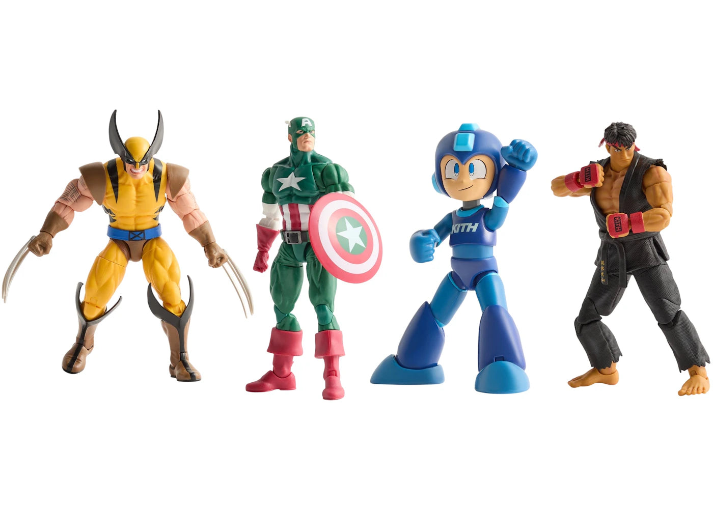 Kith x Capcom vs Marvel Figure Set of 4
