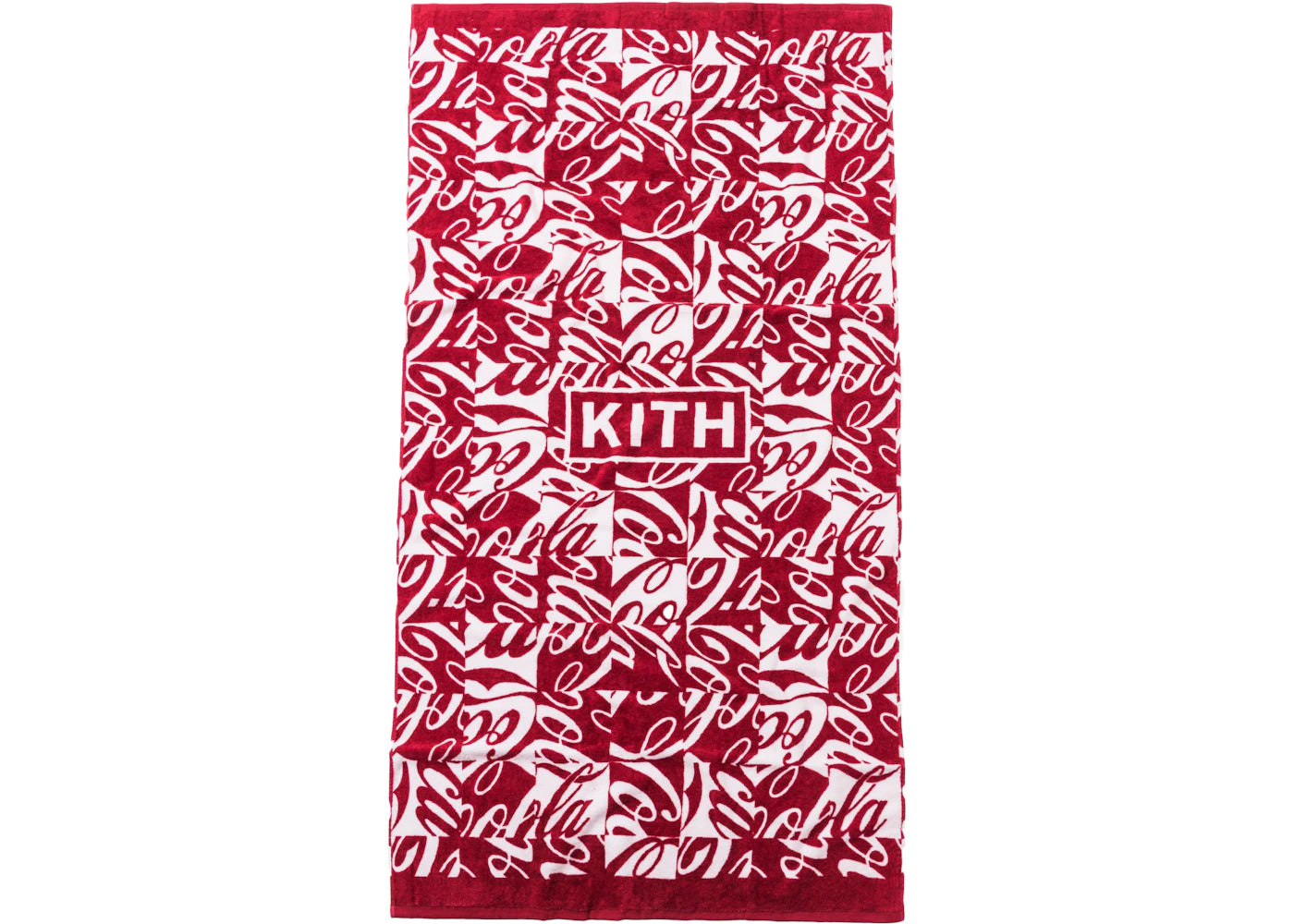 Kith x Coca-Cola Cubed Beach Towel Red