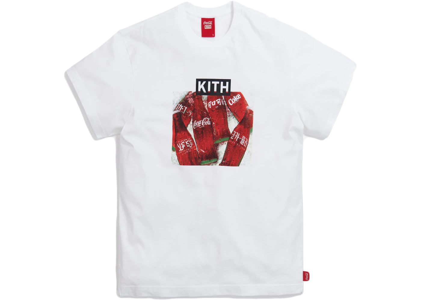 Kith x Coca-Cola Language Bottle Vintage Tee White