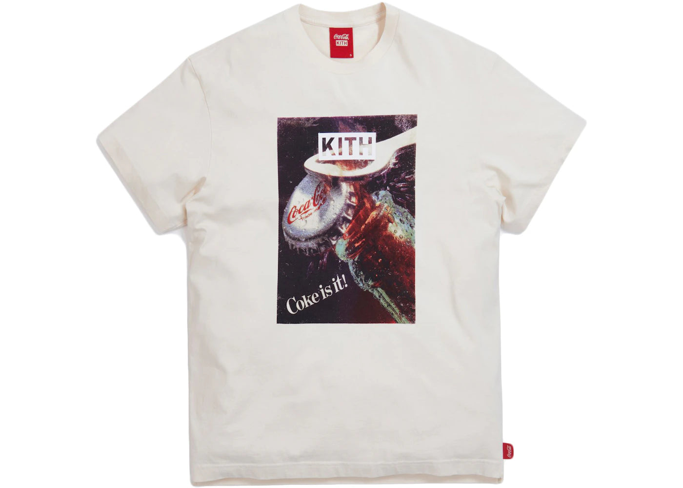 Kith x Coca-Cola Open Bottle Vintage Tee Ivory