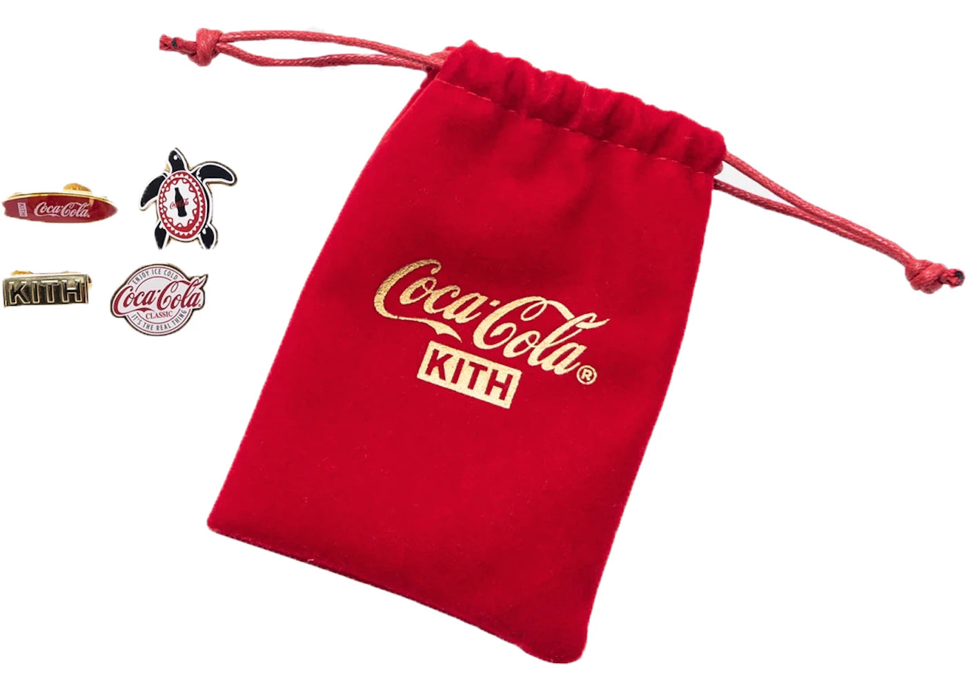 Kith x Coca-Cola Pin Set Red