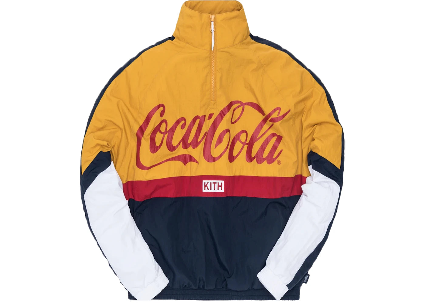 Kith x Coca-Cola Quarter Zip Nylon Windbreaker Navy