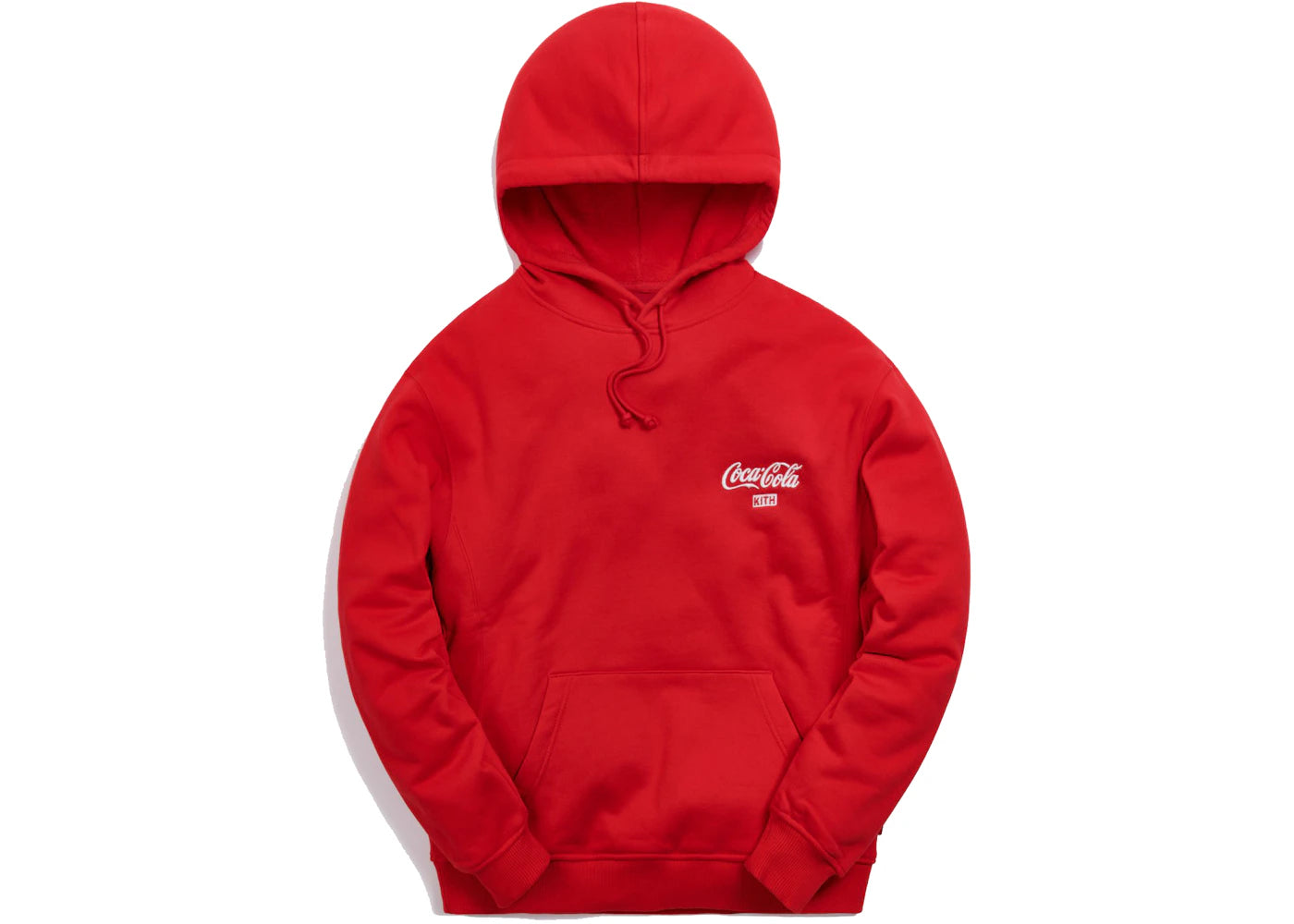 Kith x Coca-Cola Ribbon Logo Hoodie Red