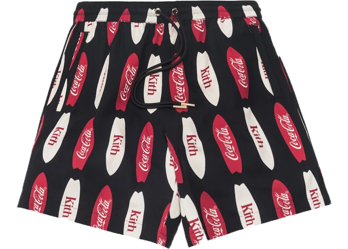 Kith x Coca-Cola Surf Board Print Hardaway Shorts Black