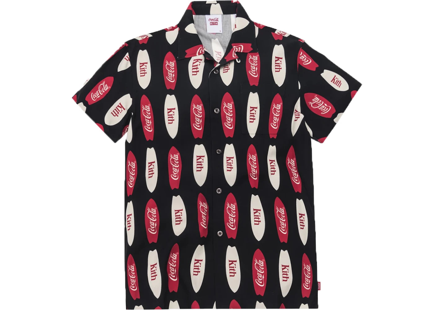 Kith x Coca-Cola Surf Camp Button Up Black