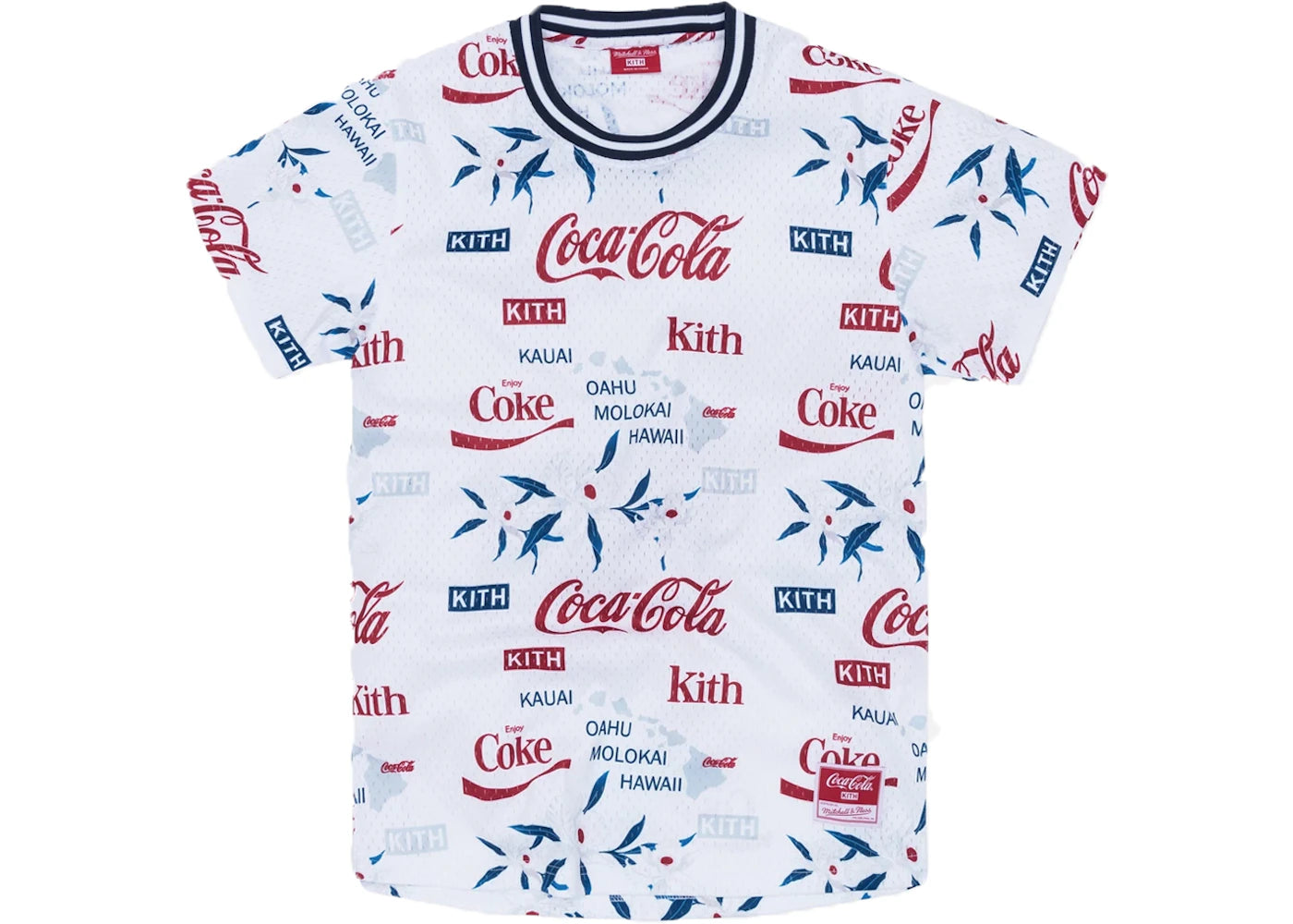 Kith x Coca-Cola x Mitchell & Ness BP Hawaii Jersey White