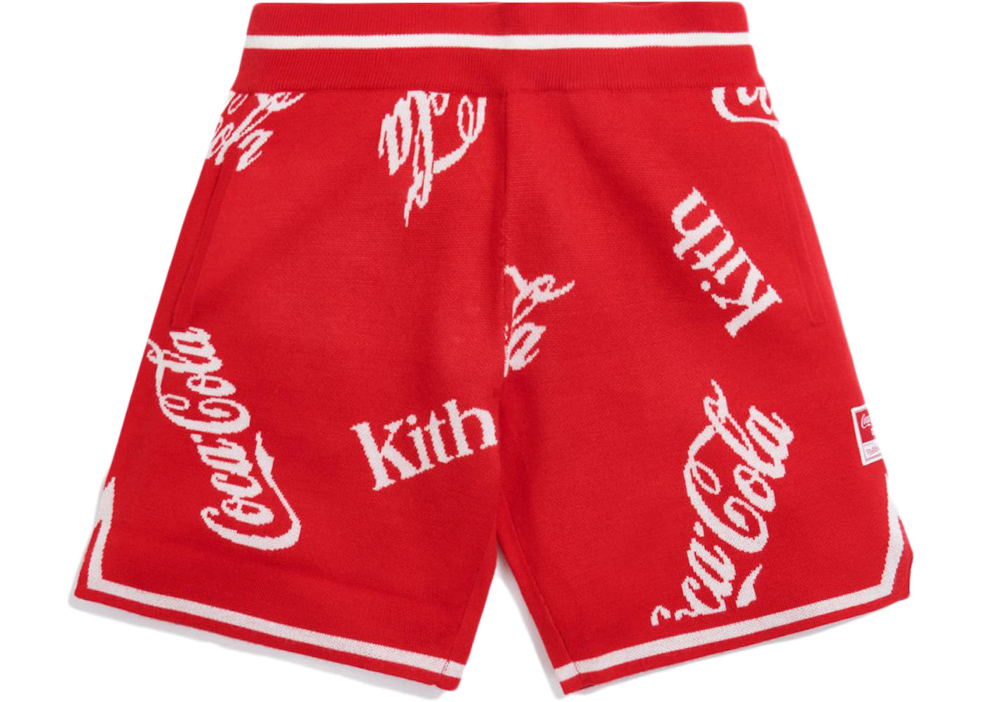 Kith x Coca-Cola x Mitchell & Ness Coke Logo Short Red