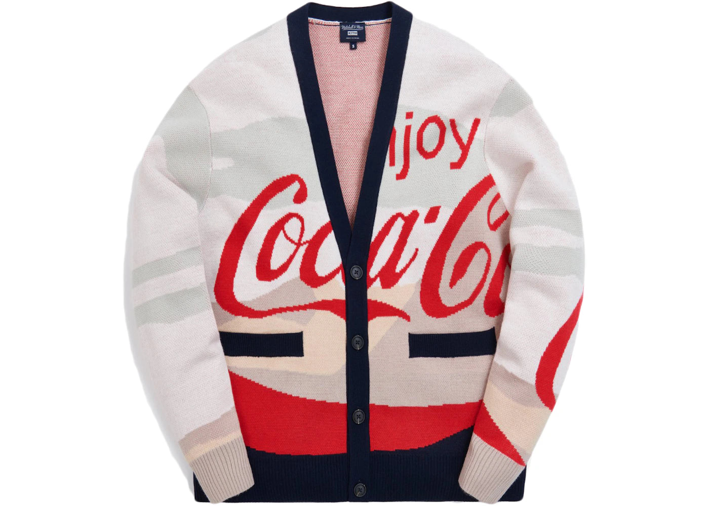 Kith x Coca-Cola x Mitchell & Ness Coke Mountains Cardigan Multi