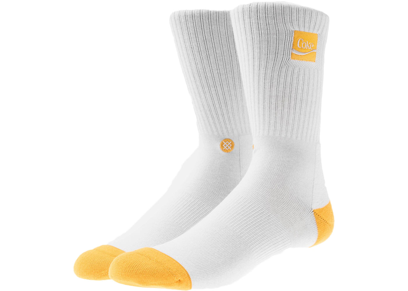 Kith x Coca-Cola x Stance Crew Sock White/Yellow