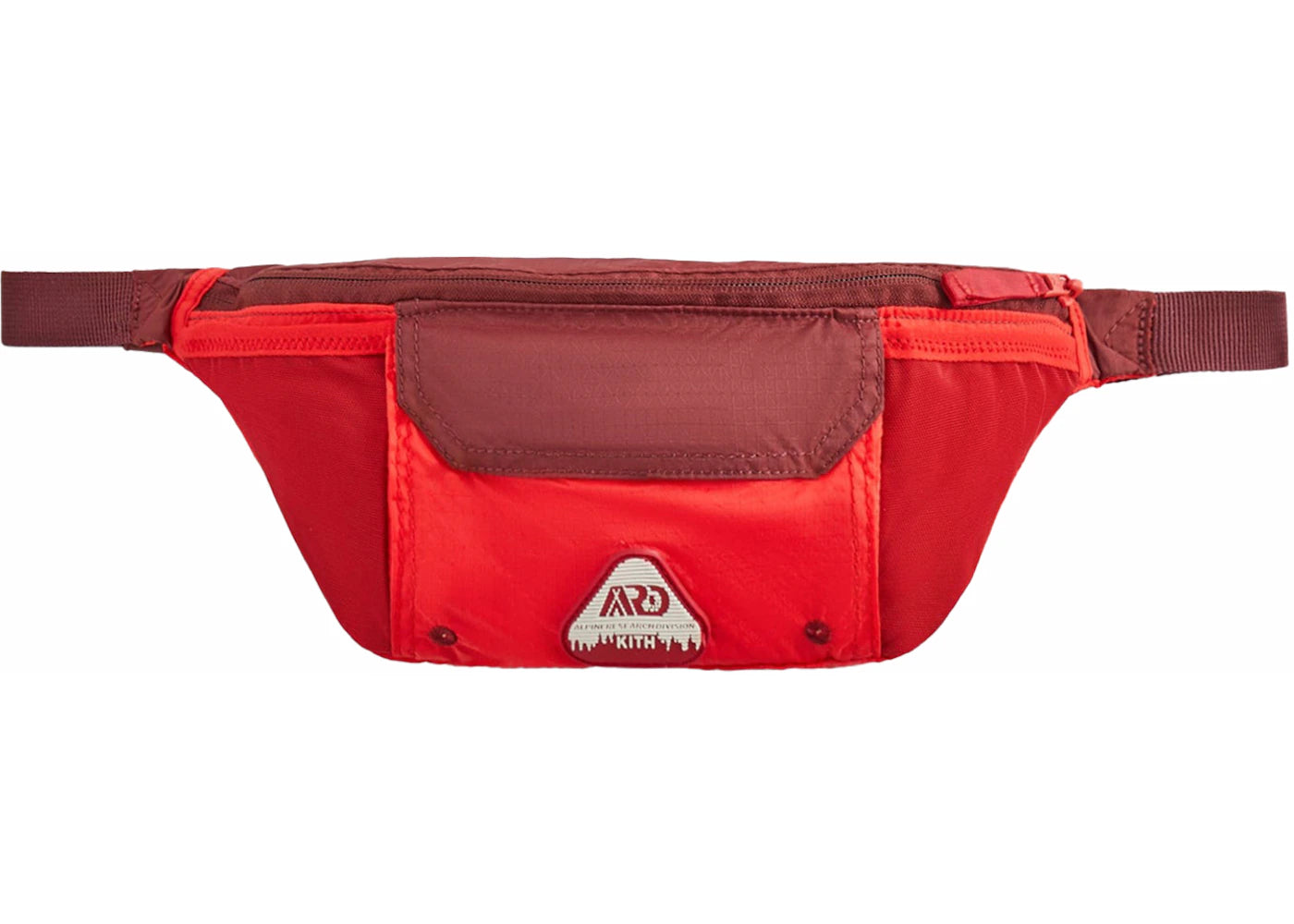 Kith x Columbia Hip Pack Bright Red