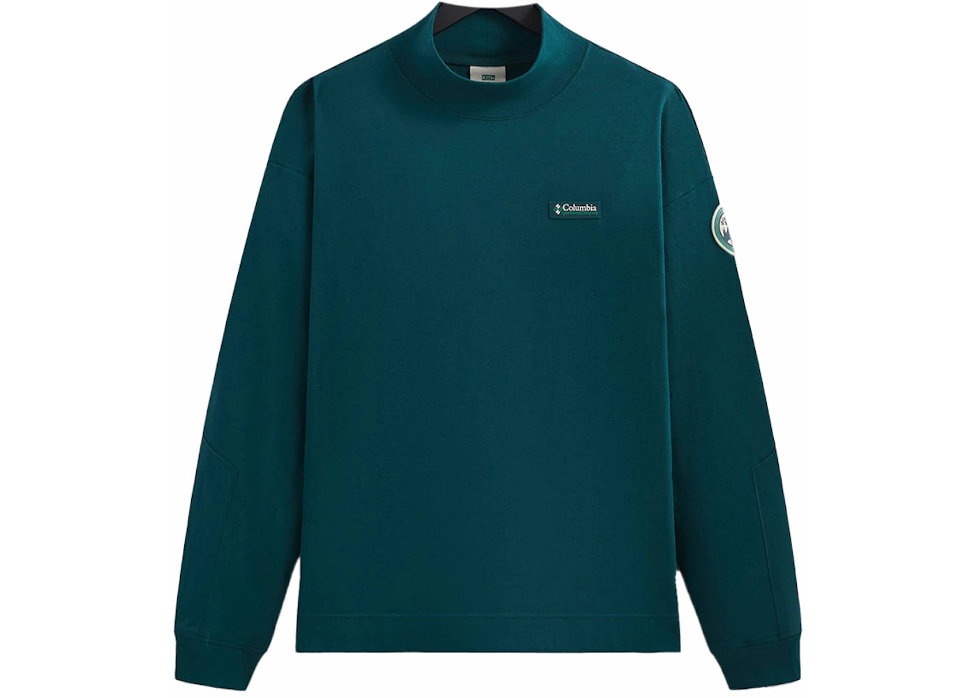 Kith x Columbia Mock Neck Longsleeve Midnight Teal