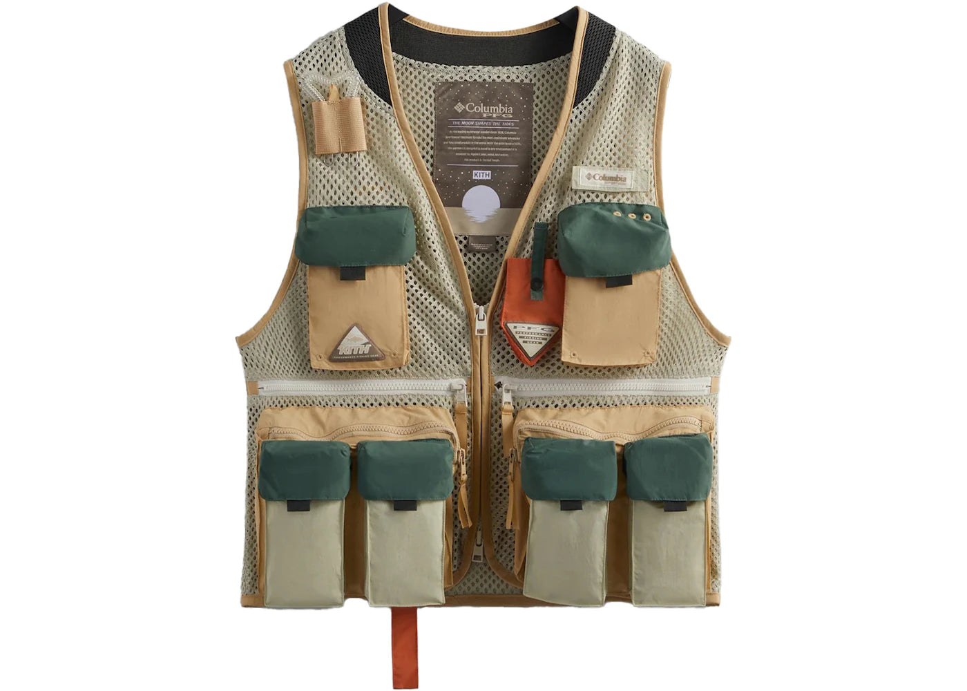 Kith x Columbia PFG Cool Creek Vest Light Aloe