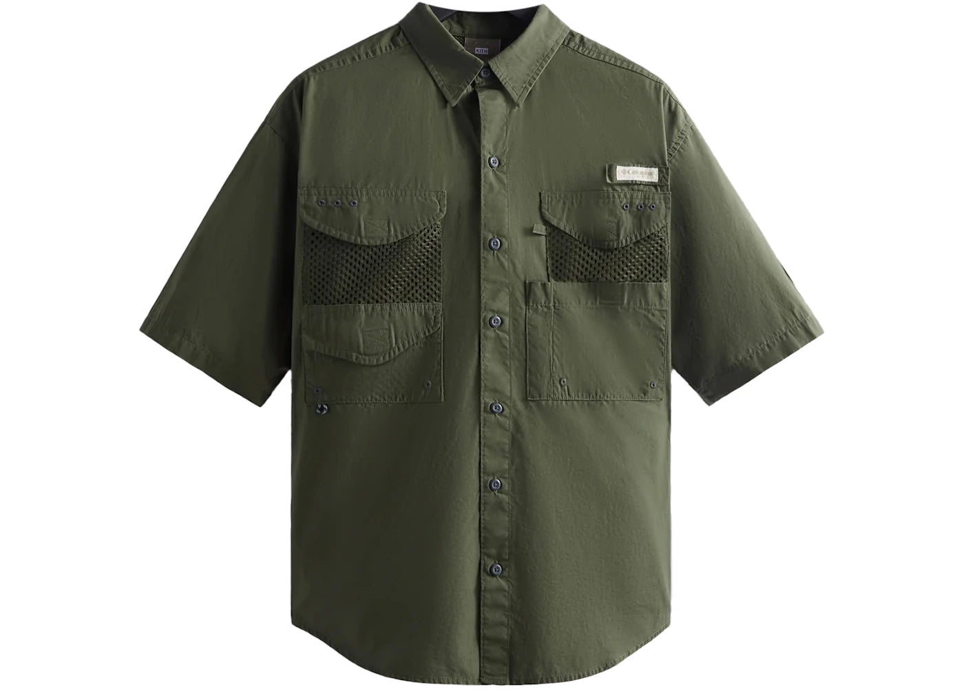 Kith x Columbia PFG Short Sleeve Shirt Surplus Green