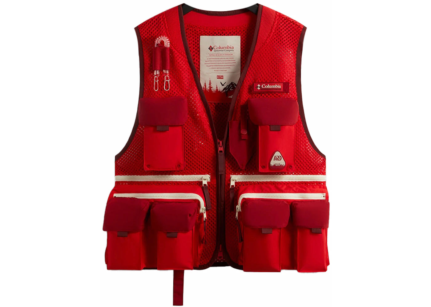 Kith x Columbia Utility Vest Bright Red