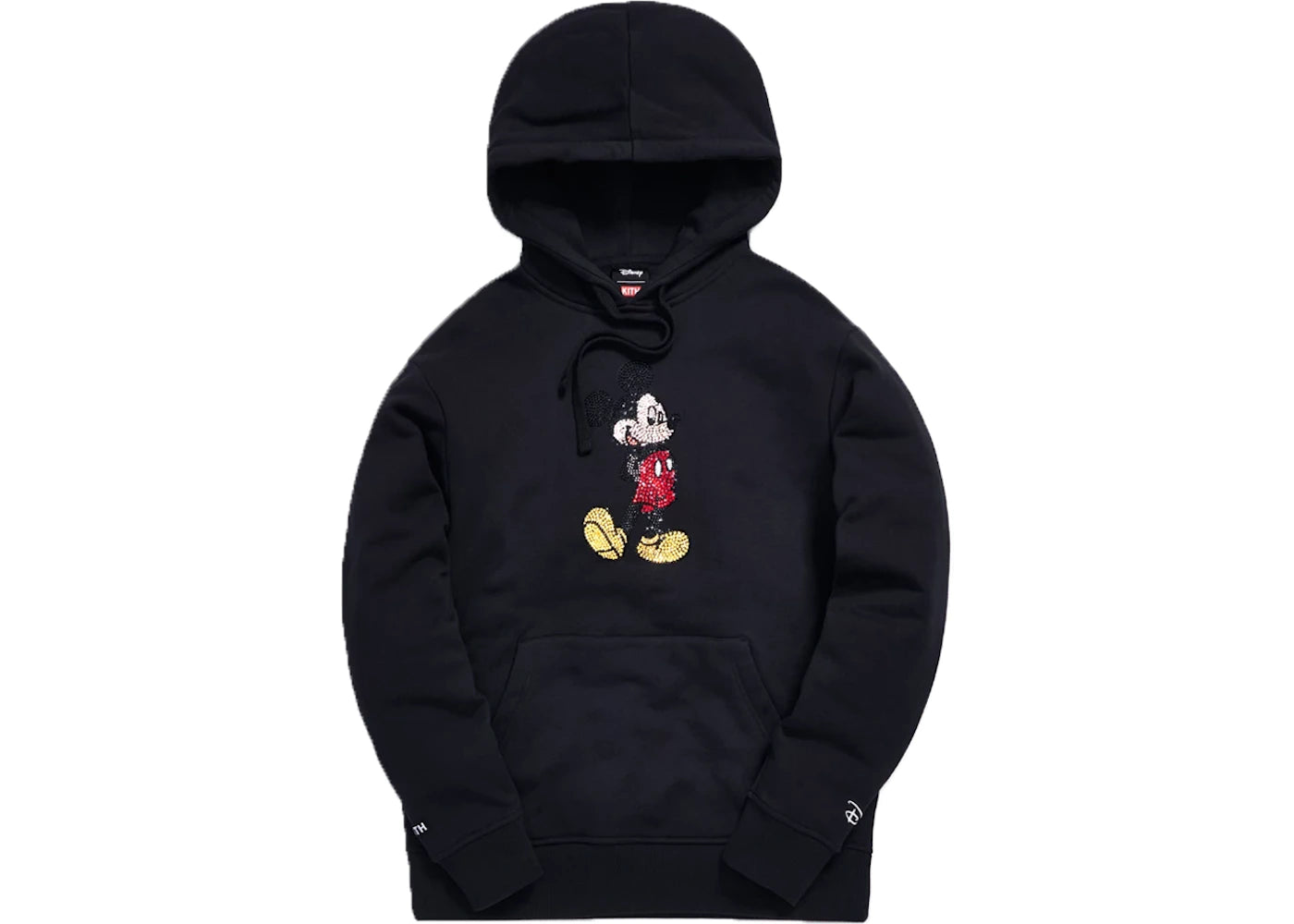 Kith x Disney 90s Classic Mickey Crystal Hoodie Black