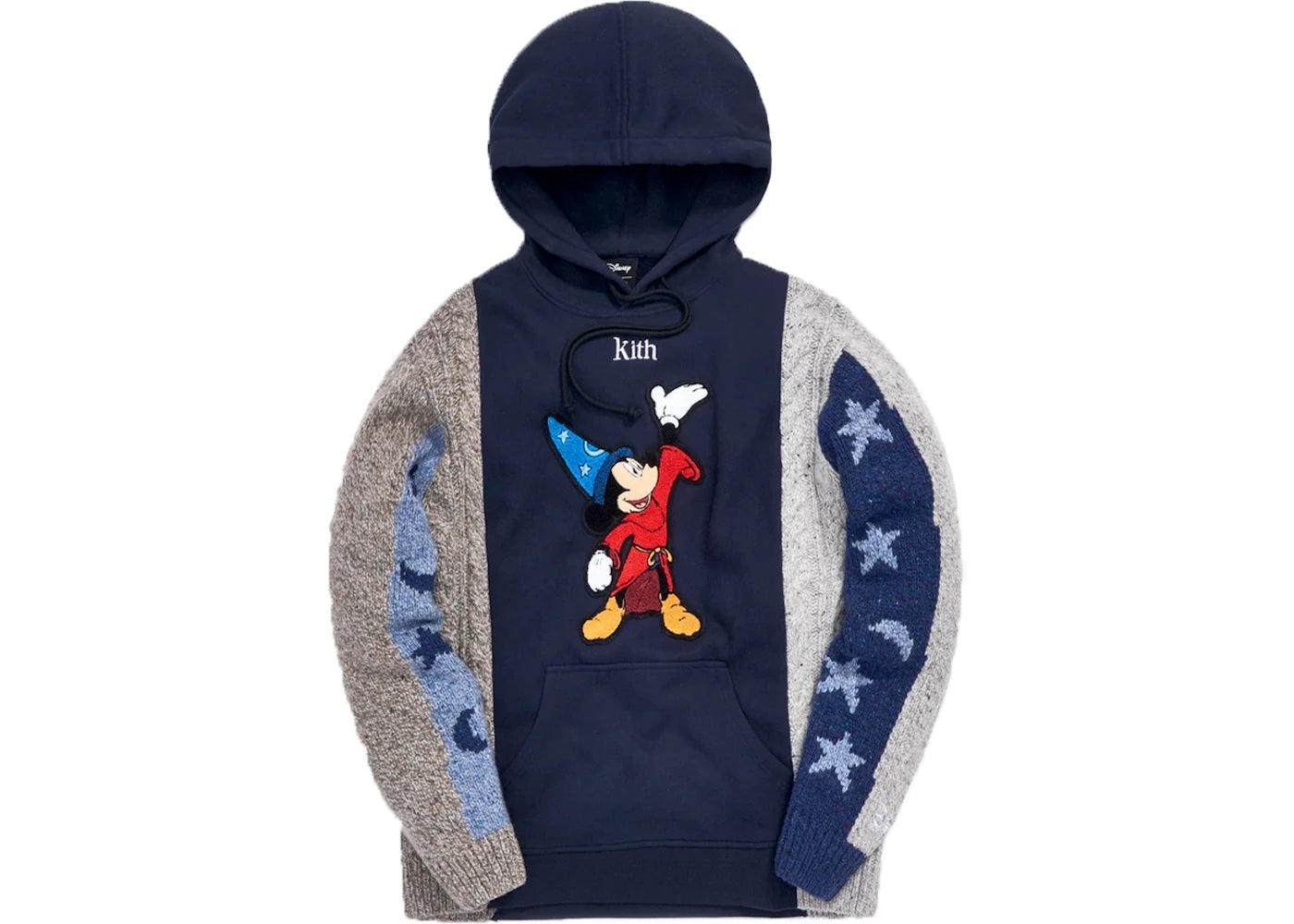 Kith x Disney Adam Combo Knit Hoodie Red/Navy