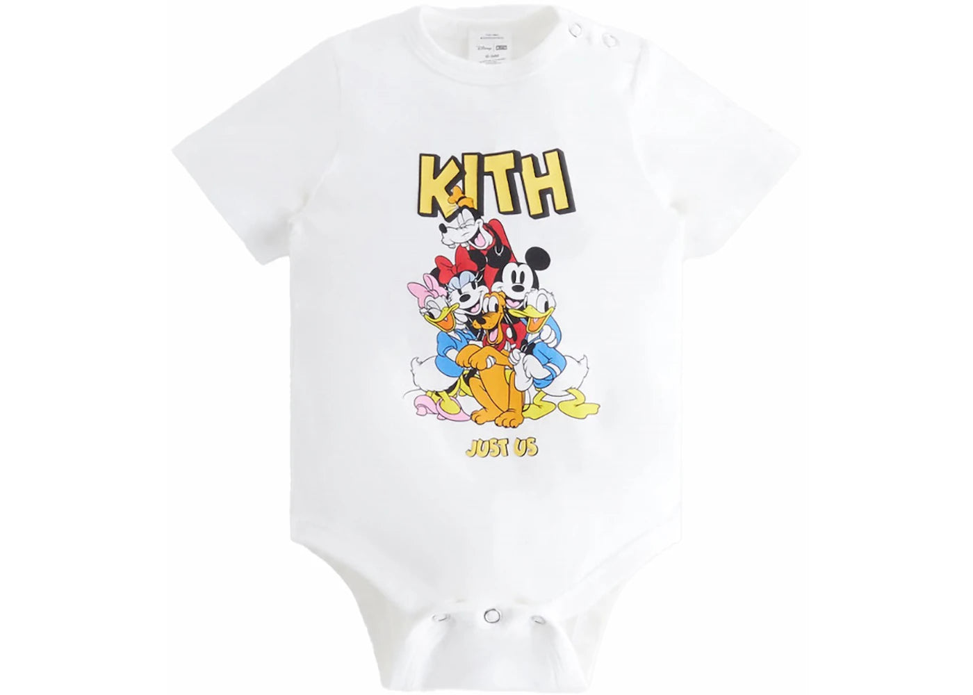 Kith x Disney Baby Mickey & Friends Best Friends Vintage Onesie White