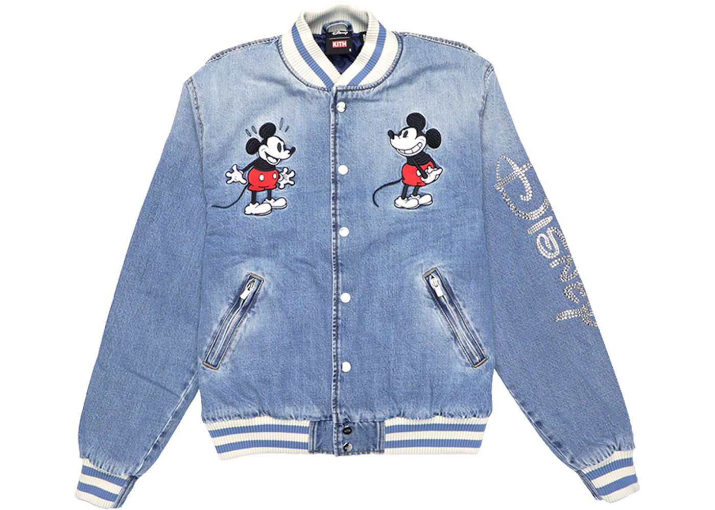 Kith x Disney Denim Varsity Jacket Indigo