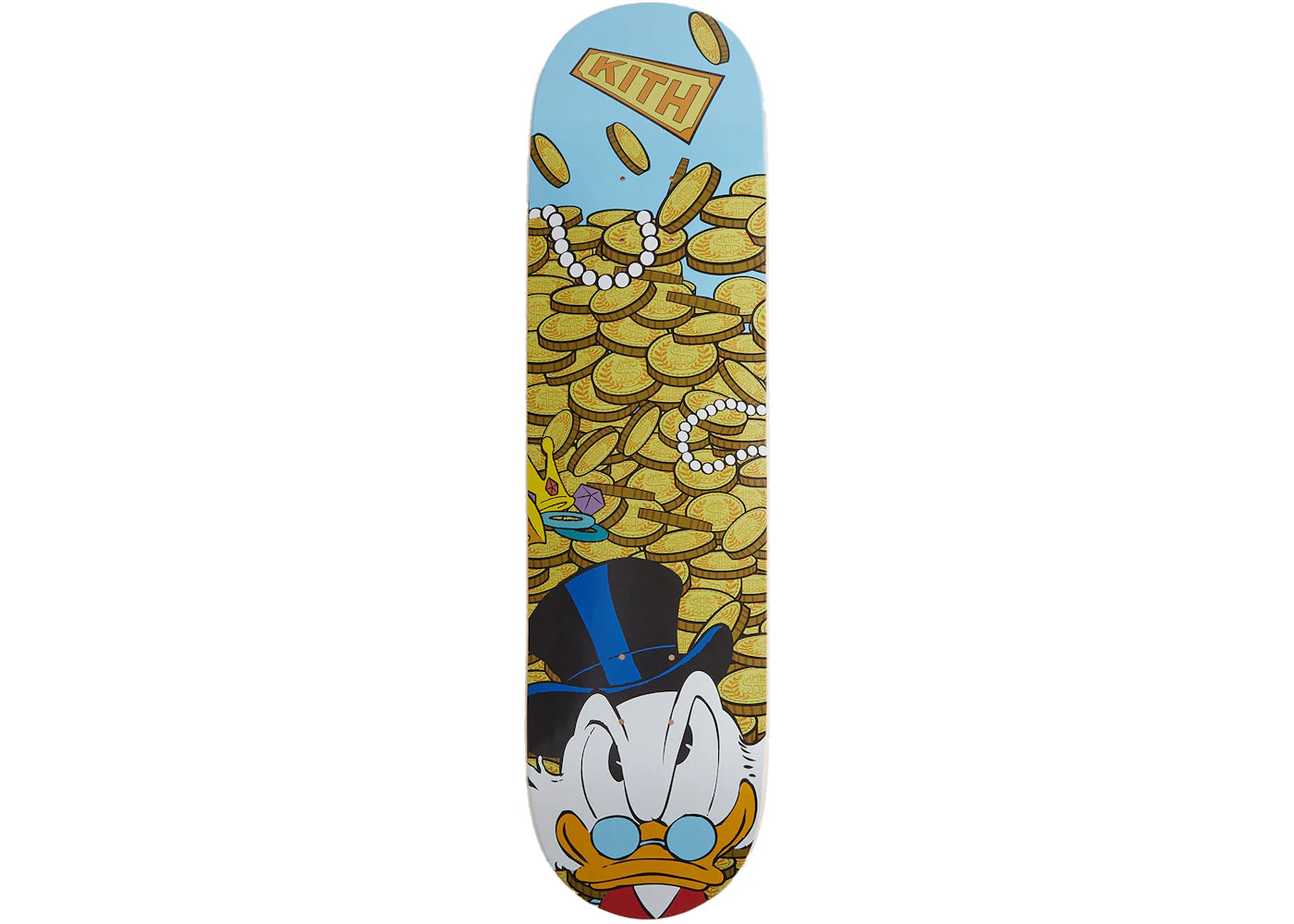 Kith x Disney Donald Duck Scrooge Skateboard Deck