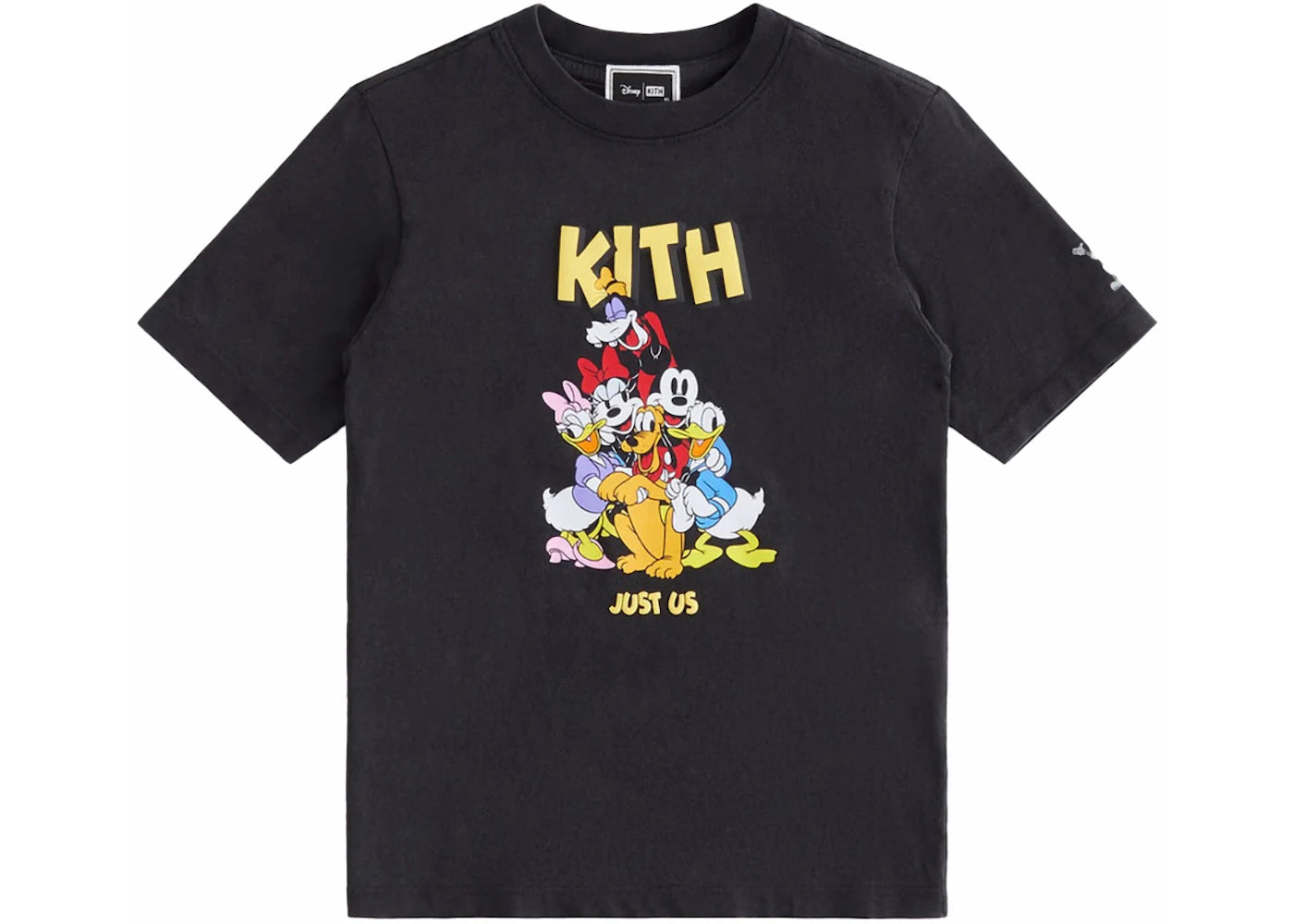 Kith x Disney Kids Mickey & Friends Best Friends Vintage Tee Black