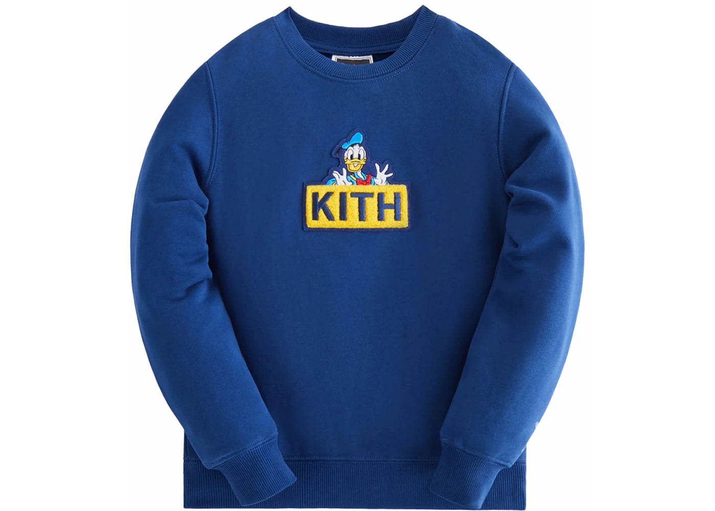 Kith x Disney Kids Mickey & Friends Donald Duck Classic Logo Crewneck Cyanotype