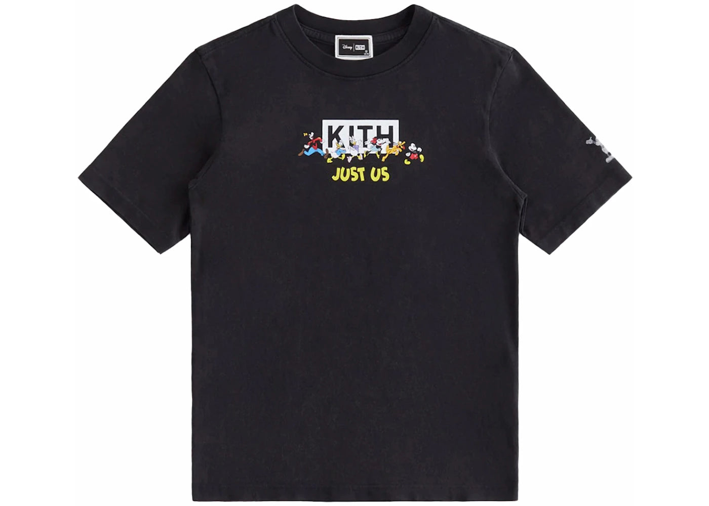 Kith x Disney Kids Mickey & Friends Family Vintage Tee Black