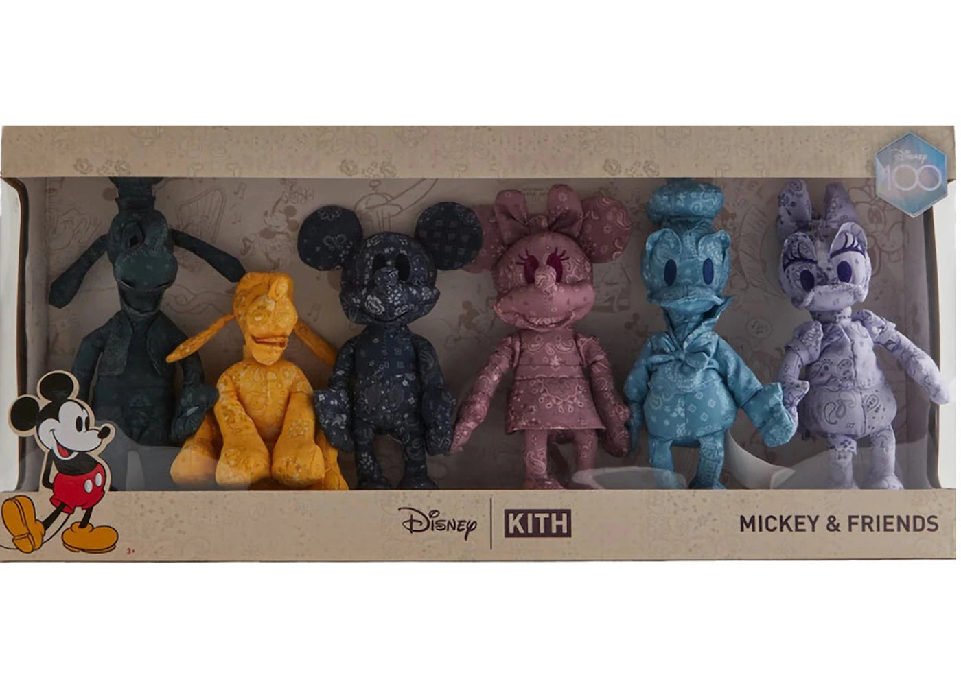 Kith x Disney Mickey & Friends Plush Set (6 Pack) Multi