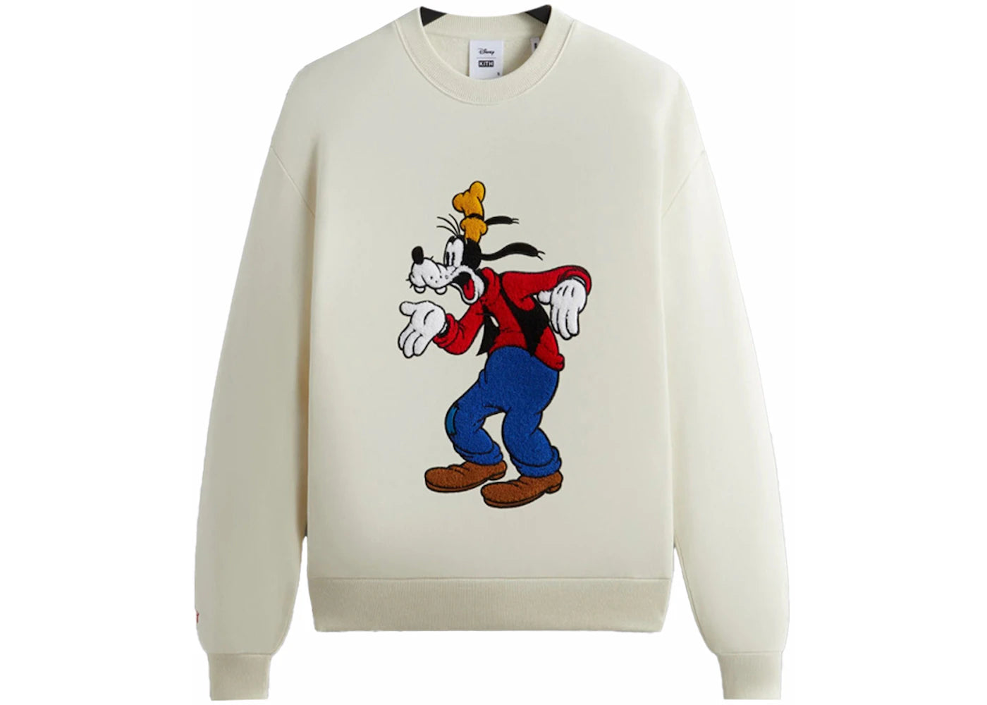 Kith x Disney Mickey & Friends Astonished Goofy Vintage Crewneck Sandrift