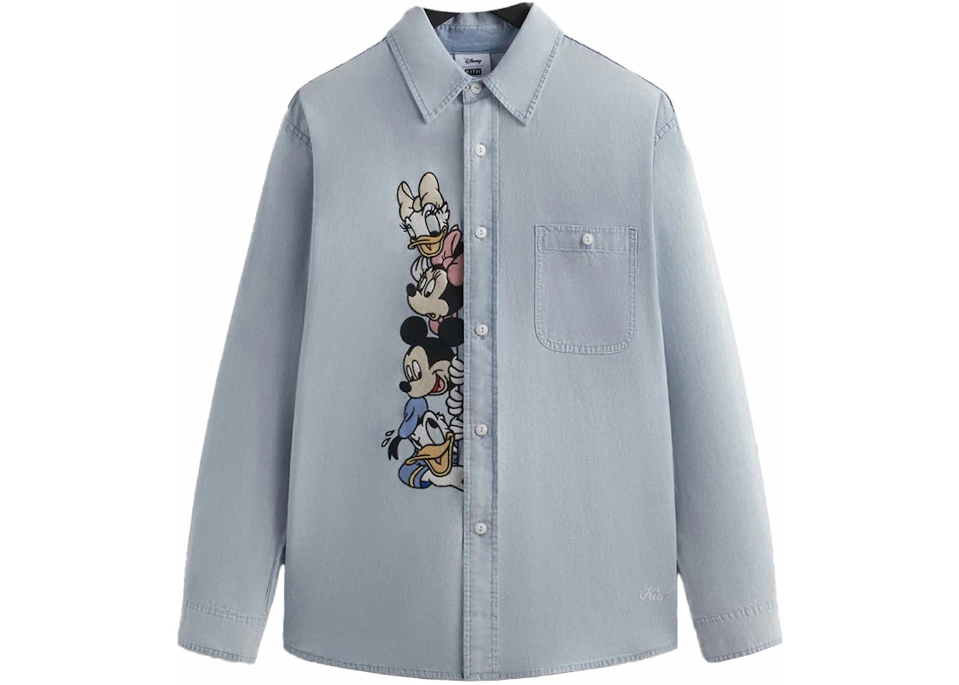 Kith x Disney Mickey & Friends Chambray Apollo Shirt Light Indigo