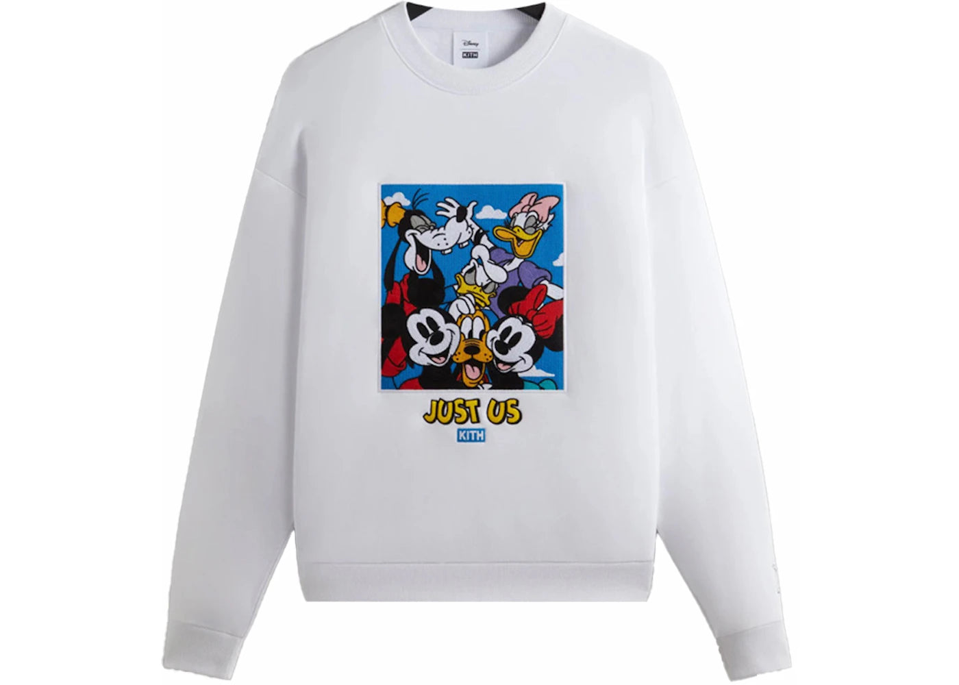 Kith x Disney Mickey & Friends Family Portrait Vintage Crewneck White
