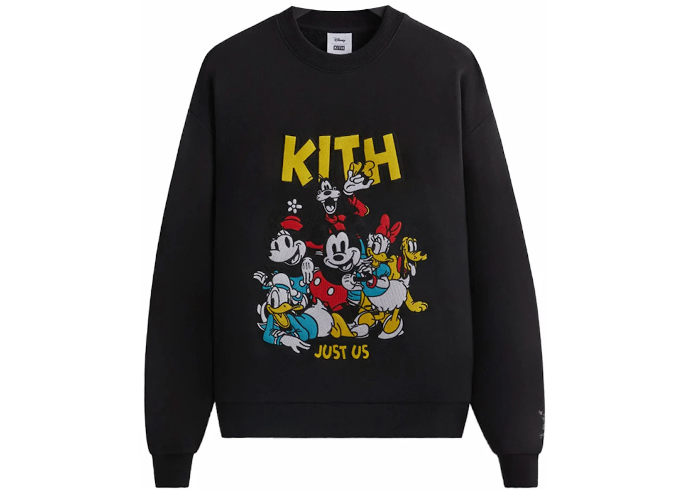 Kith x Disney Mickey & Friends Forever Vintage Crewneck Black