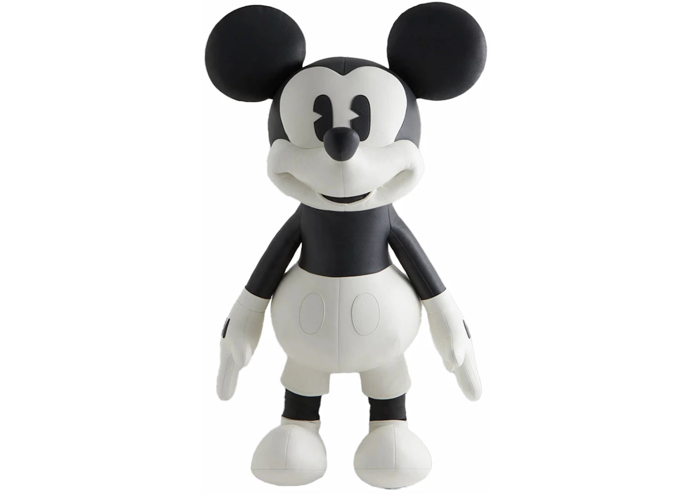 Kith x Disney Mickey & Friends Leather Mickey Plush Black