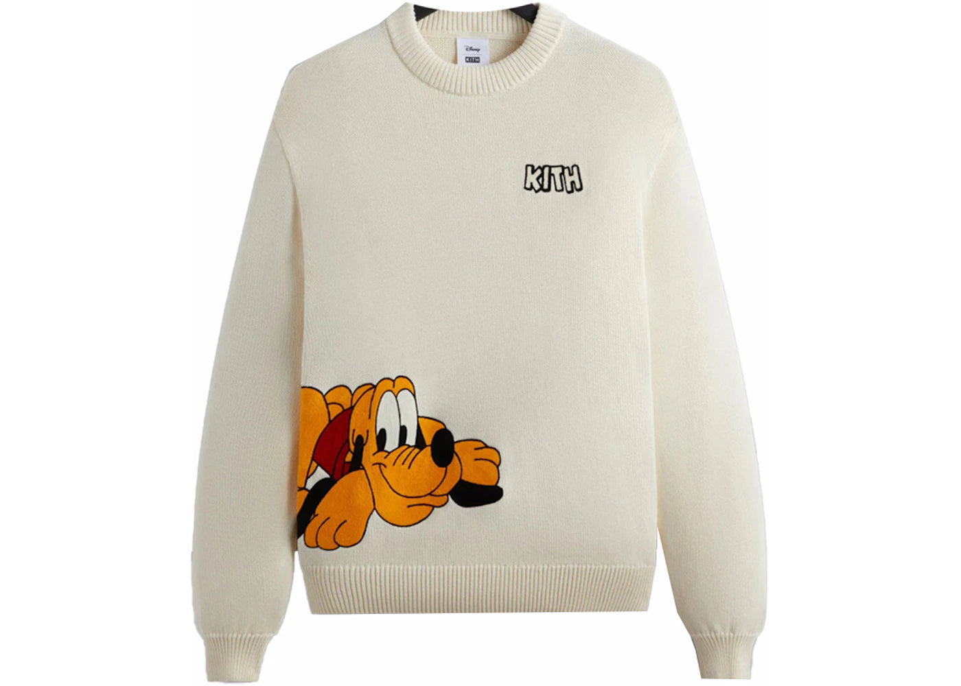 Kith x Disney Mickey & Friends Pluto Crewneck Sweater Sandrift