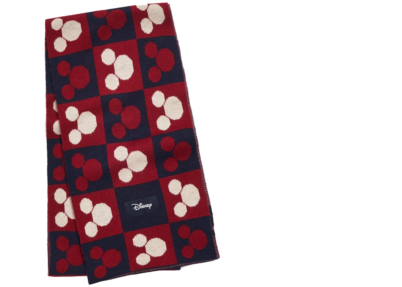 Kith x Disney Monogram Scarf Red