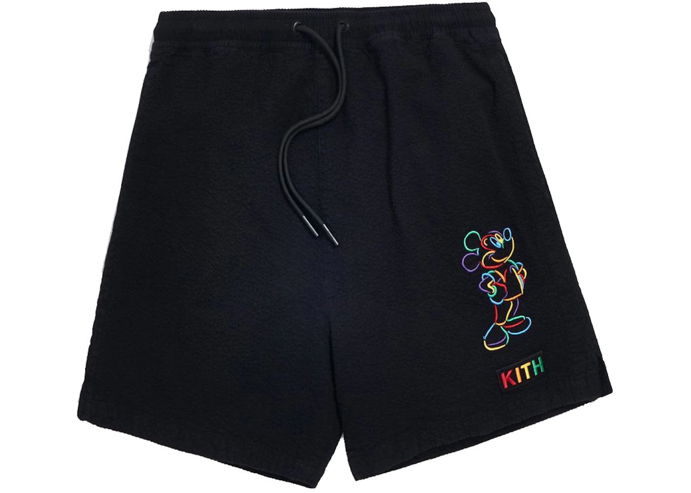 Kith x Disney Seersucker Active Short Black