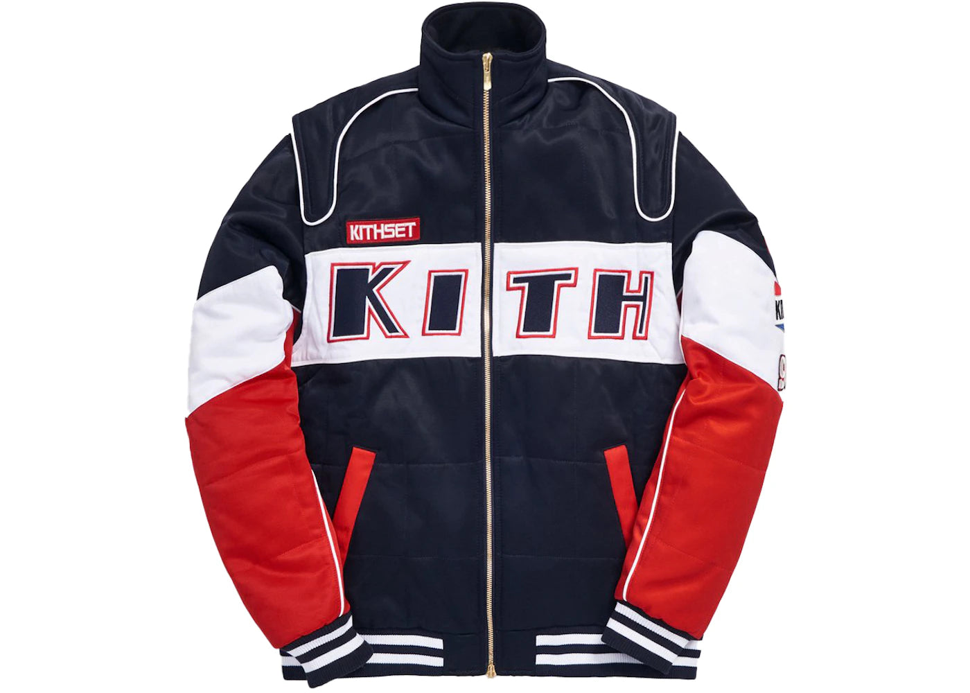 Kith x Disney Twill Racing Jacket Red