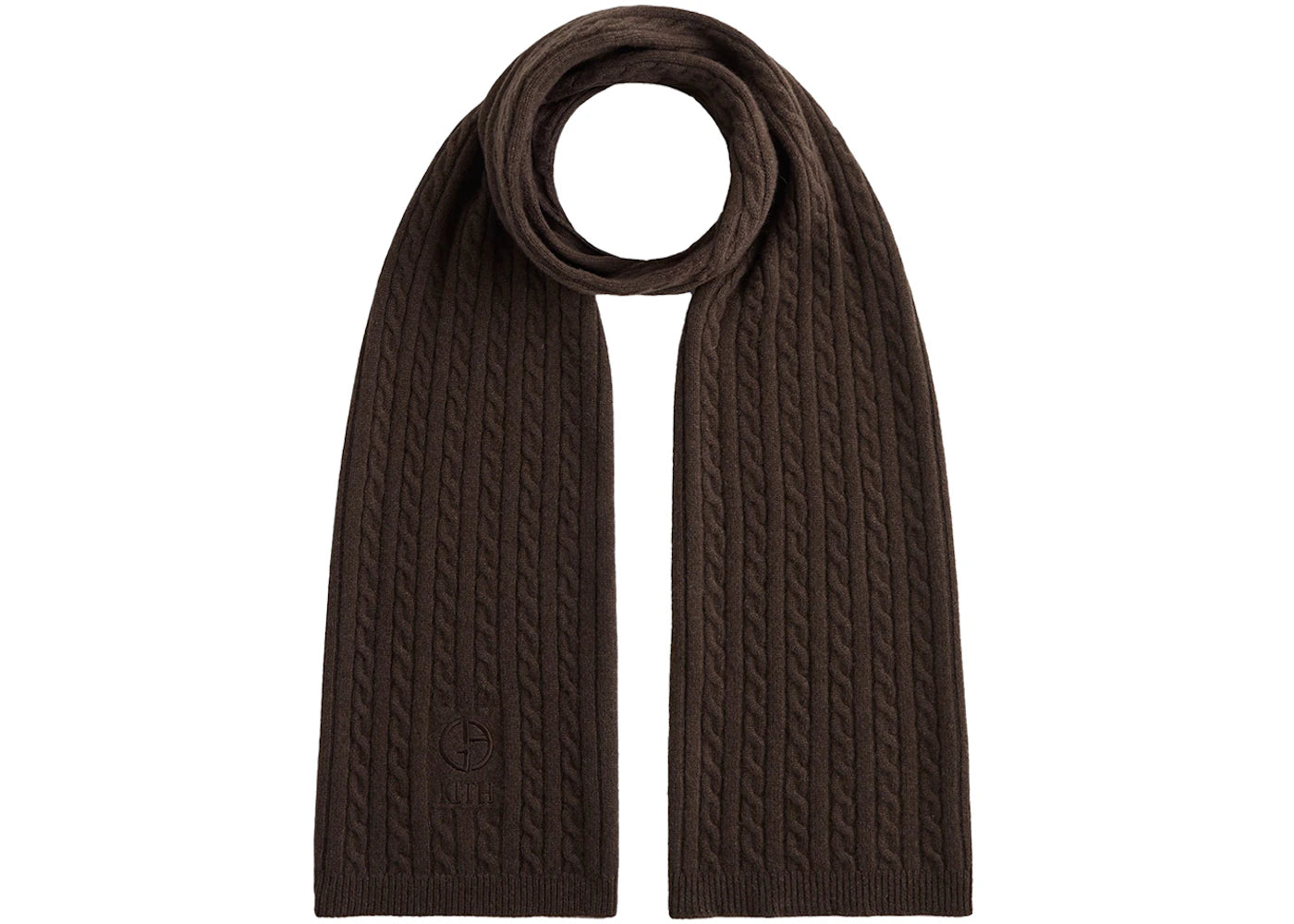 Kith x Giorgio Armani Cable Scarf Hickory