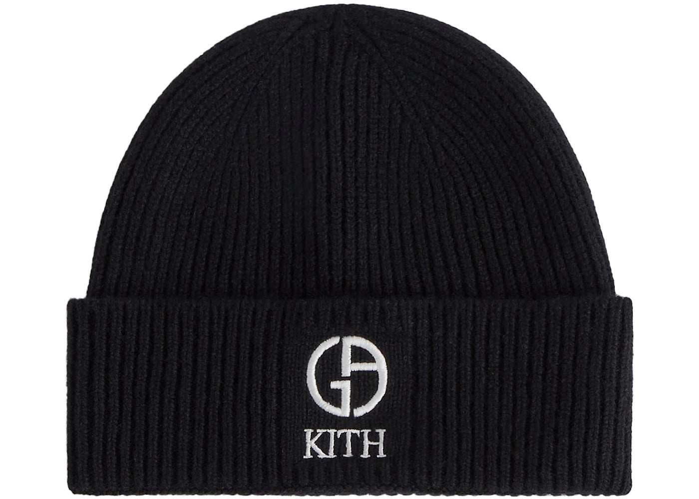 Kith x Giorgio Armani Cashmere Beanie Black