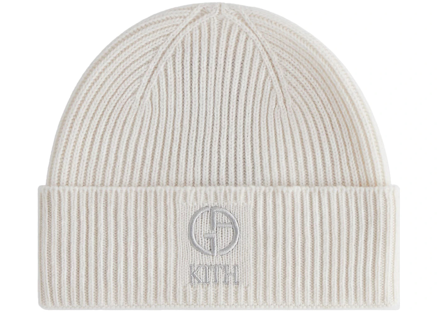 Kith x Giorgio Armani Cashmere Beanie Sandrift