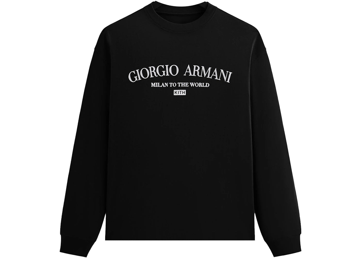 Kith x Giorgio Armani Long Sleeve Tee Black