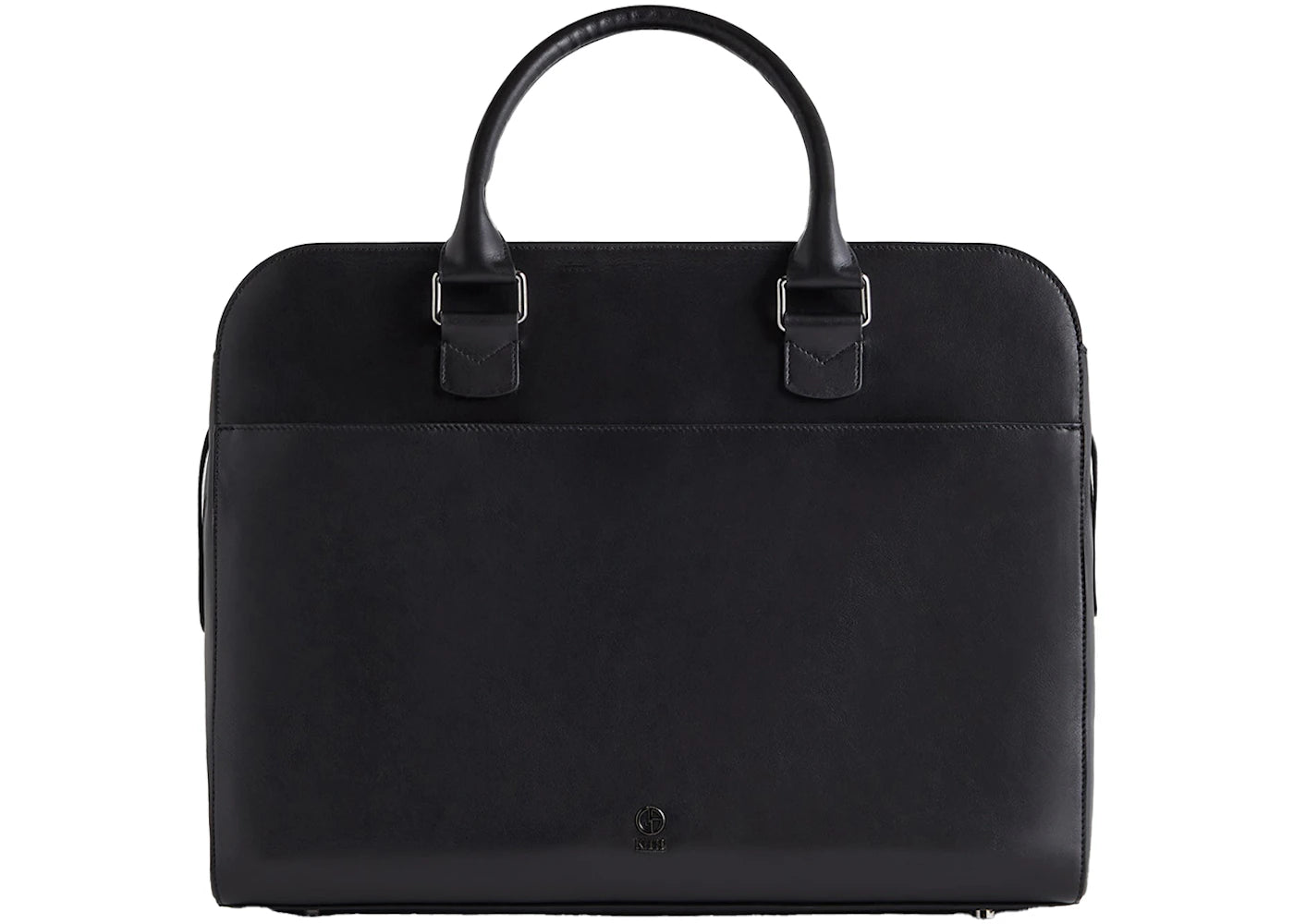 Kith x Giorgio Armani Monogram Leather Document Bag Black