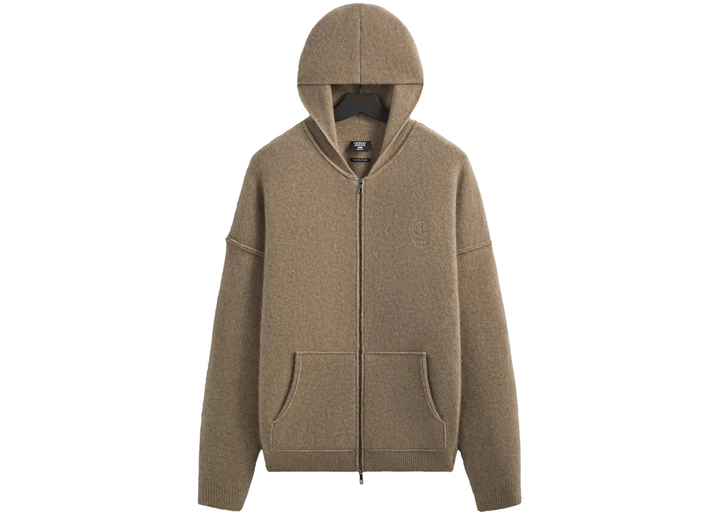 Kith x Giorgio Armani Silk Cashmere Hoodie Sand