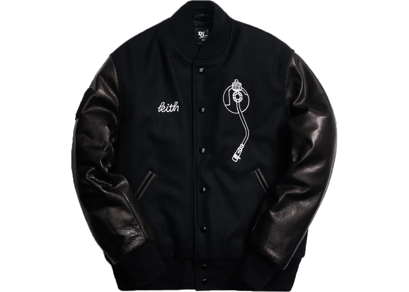 Kith x Golden Bear x Def Jam Varsity Jacket Black