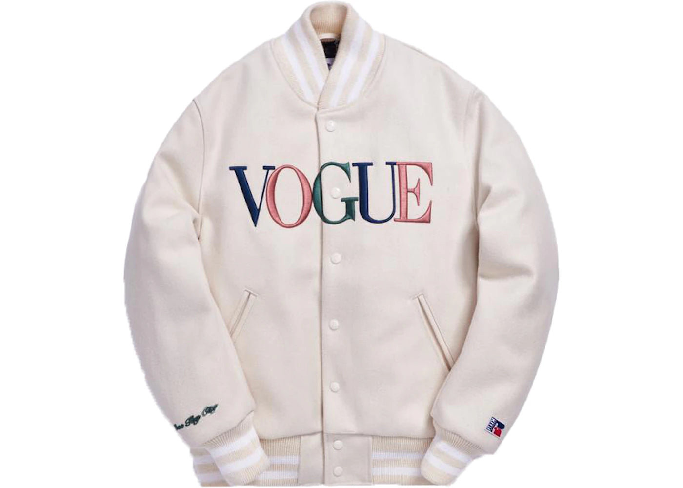 Kith x Golden Bear x Vogue Varsity Miami Jacket Natural