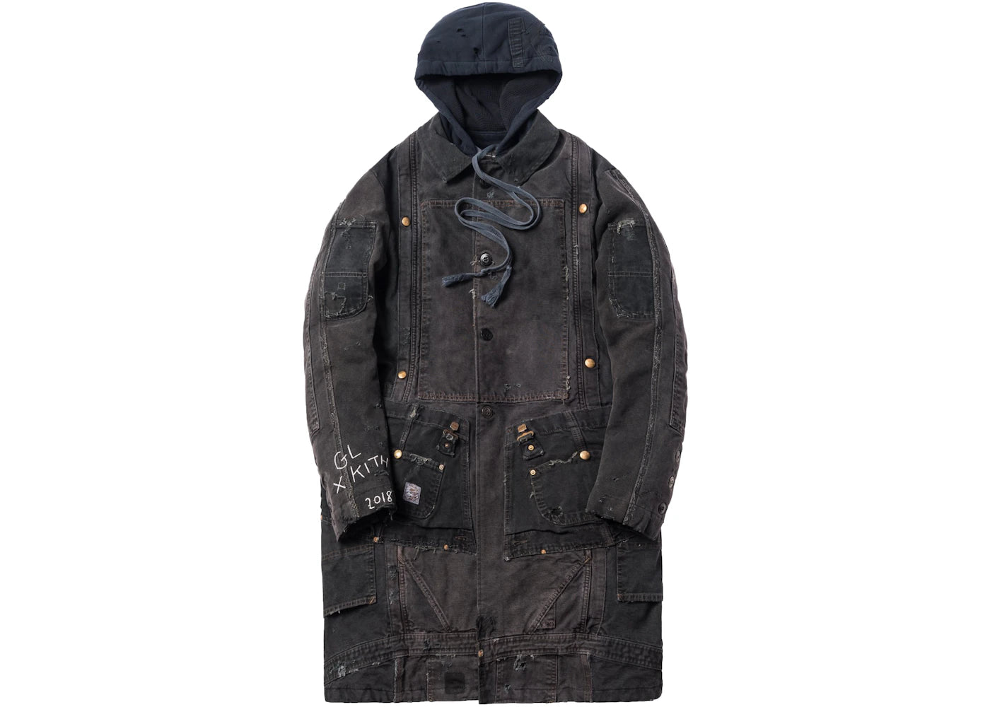 Kith x Greg Lauren Canvas Carhartt Artist Coat Black